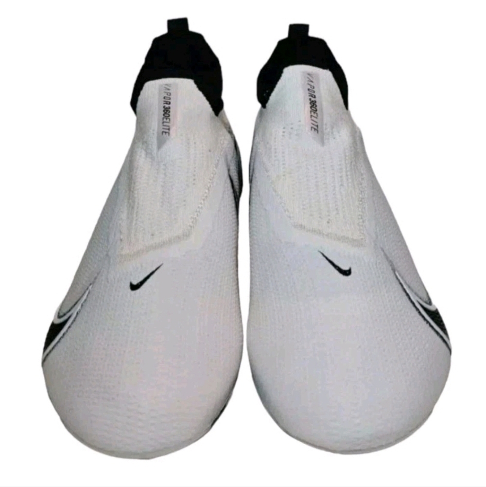 Nike Vapor Edge Elite 360 Flyknit Football White CV6317-100 Men’s Sz 16 W Wide - Picture 2 of 5